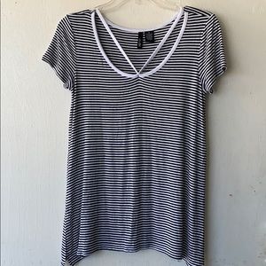 Brand new ultra flirt shirt black and white